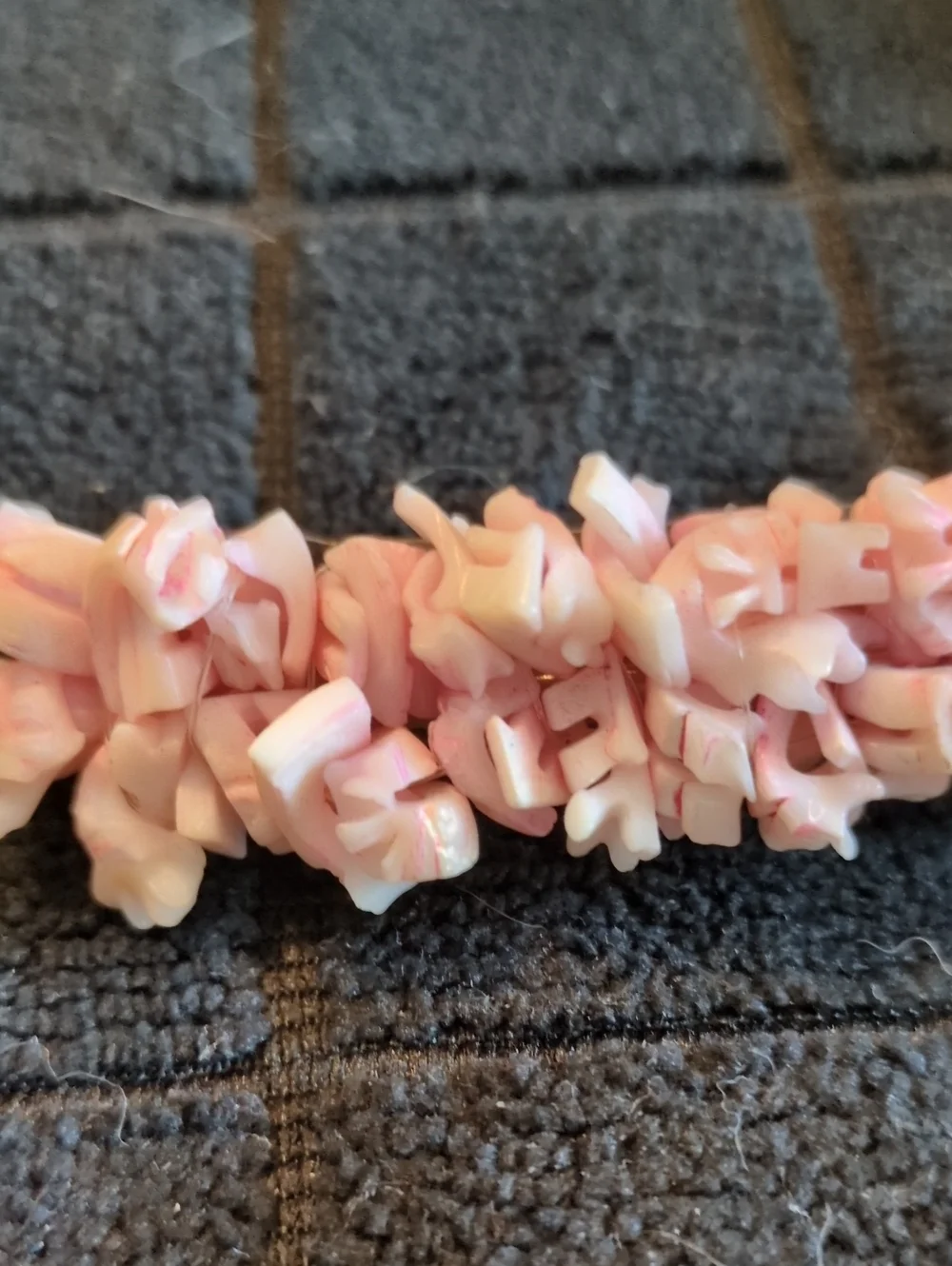 Pink Shell Chip Barrette